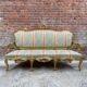 Antique Louis XV Style Gilded Sofa with Gobelin Upholstery