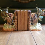 Pair of ceramic book greenhouse