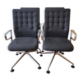 4 Vitra ID Trim chairs by Antonio Citterio