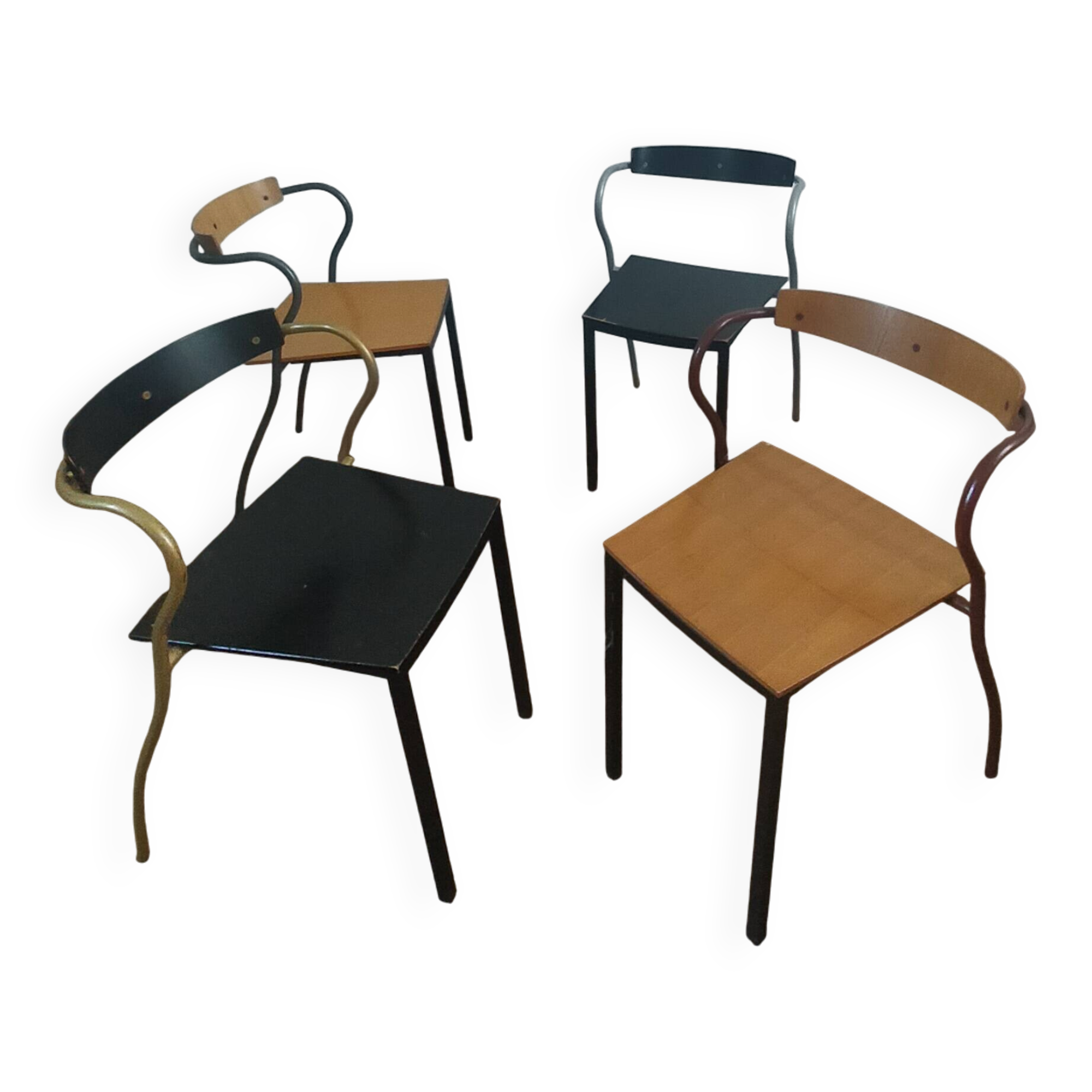 4 chairs by Pascal Mourgue