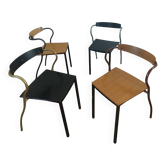 4 chairs by Pascal Mourgue