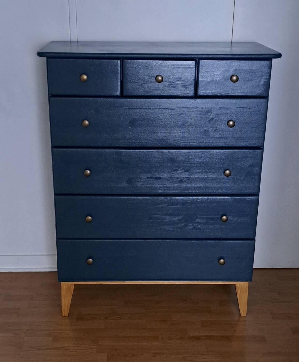 Rød Sødgren blue ganne 3 chest of drawers