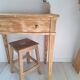 Bureau / Side table / Console in solid wood in Louis-Philippe style