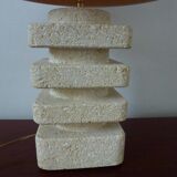 Travertine lamp from the 60s and 70s