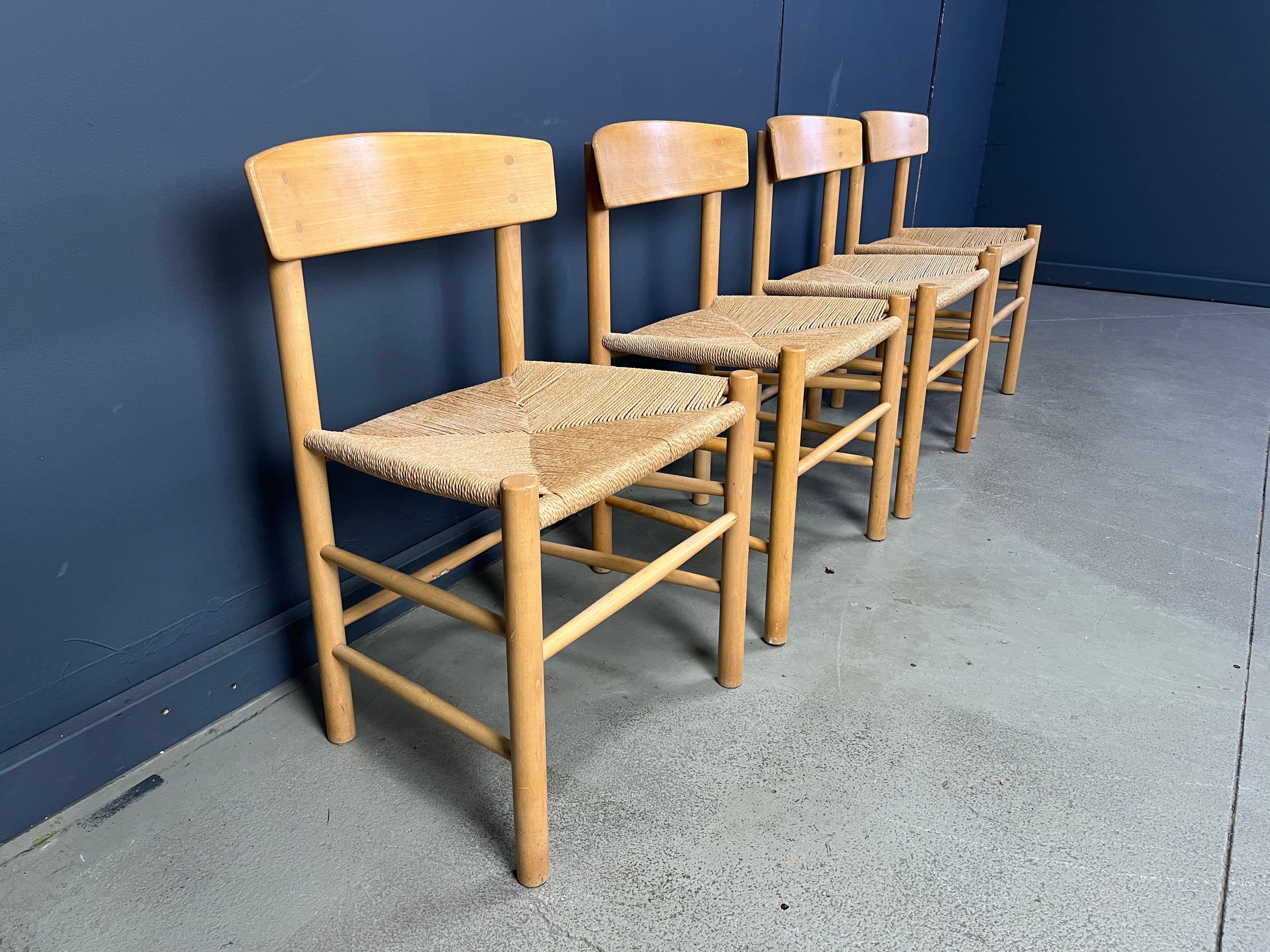 Fredericia J39 Mogensen chairs, set of 4 - 1980s