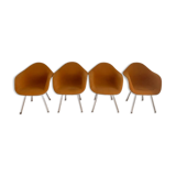Set de 4 fauteuils Dax en tissu Charles & Ray Eames editon Herman Miller