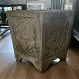 Big Concrete Planter early XX th, with Art Nouveau motif