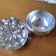Empty silver metal pocket
