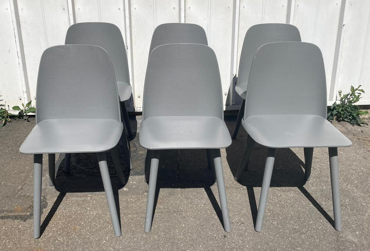 Suite de 6 chaises Nerd Chair, Muuto