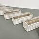 Set of 8 fiber cement planters