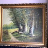 Pair two oil paintings on canvas