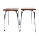Lot 2 square stools