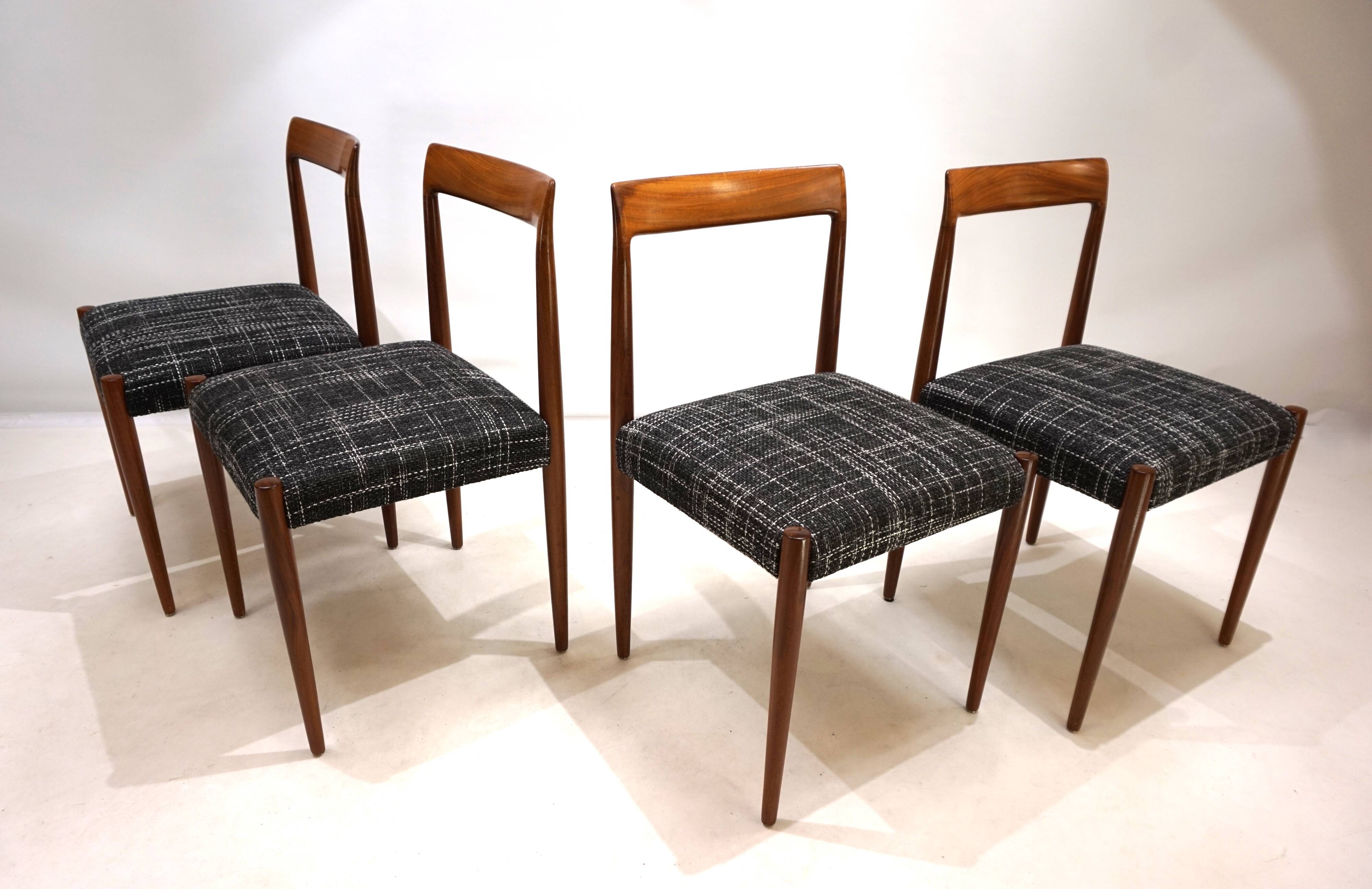 Lübke Teak Dining Chairs Set of 4, 1960