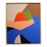 Figurative painting on stretched canvas "in your arms" by Bodasca