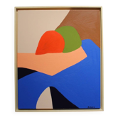 Figurative painting on stretched canvas "in your arms" by Bodasca