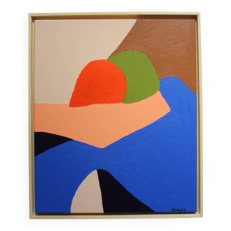 Figurative painting on stretched canvas "in your arms" by Bodasca