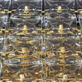 Large faceted crystal ceiling light by Kinkeldey, Germany, 1970s.