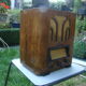 Radio set cabinetry vintage wood