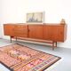 Teak ring buffet in vintage retro style from the 60s-70s.
