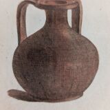 Ancient antique pottery engraving