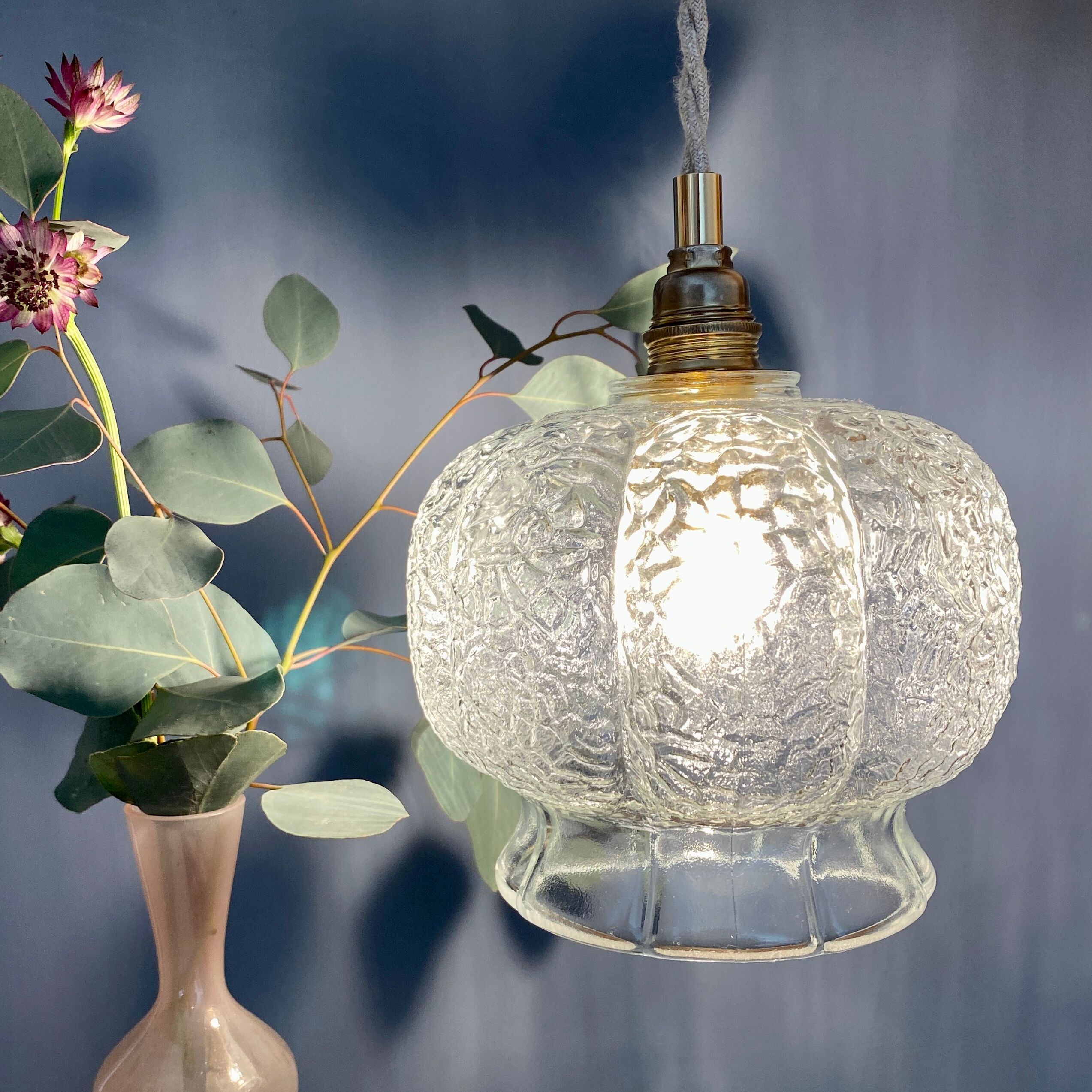 Vintage glass globe walker