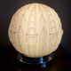 Authentic 20th-century Art Deco globe lamp in coloured glass.