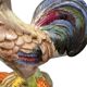 Coq en céramique