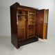 1920s Mahogany and Oak Compactom Ltd Gentleman’s Wardrobe