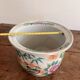 Cache pot jardinière decor pheasant China republic Famille Rose bamboo