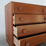 Danish teak chest of drawers from Domino Møbler, 1960s