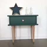 Chevet vert bilboquet déco