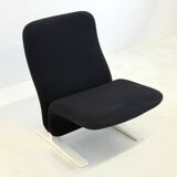 Artifort Concorde F780 armchair black by Pierre Paulin