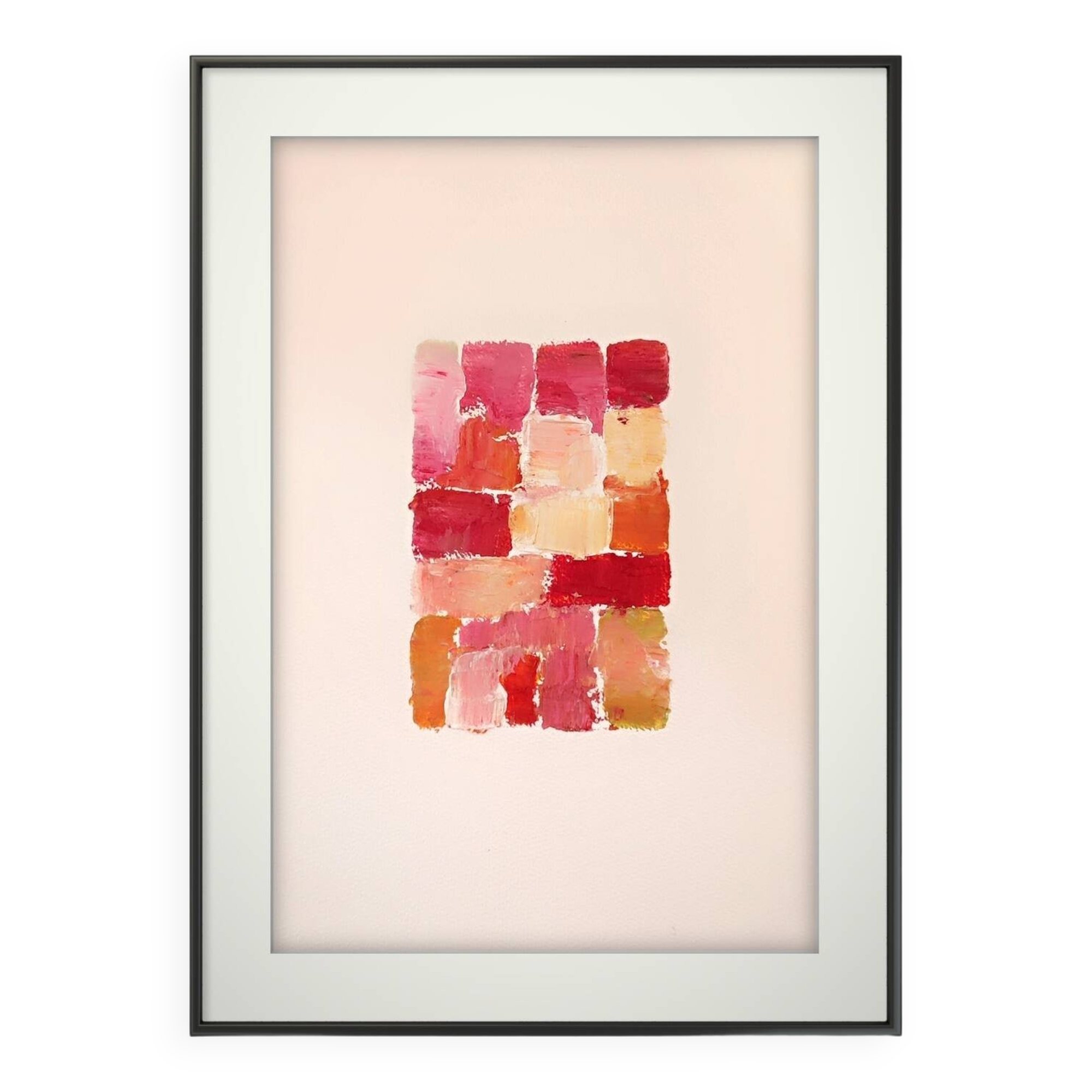 Peinture abstraite au couteau