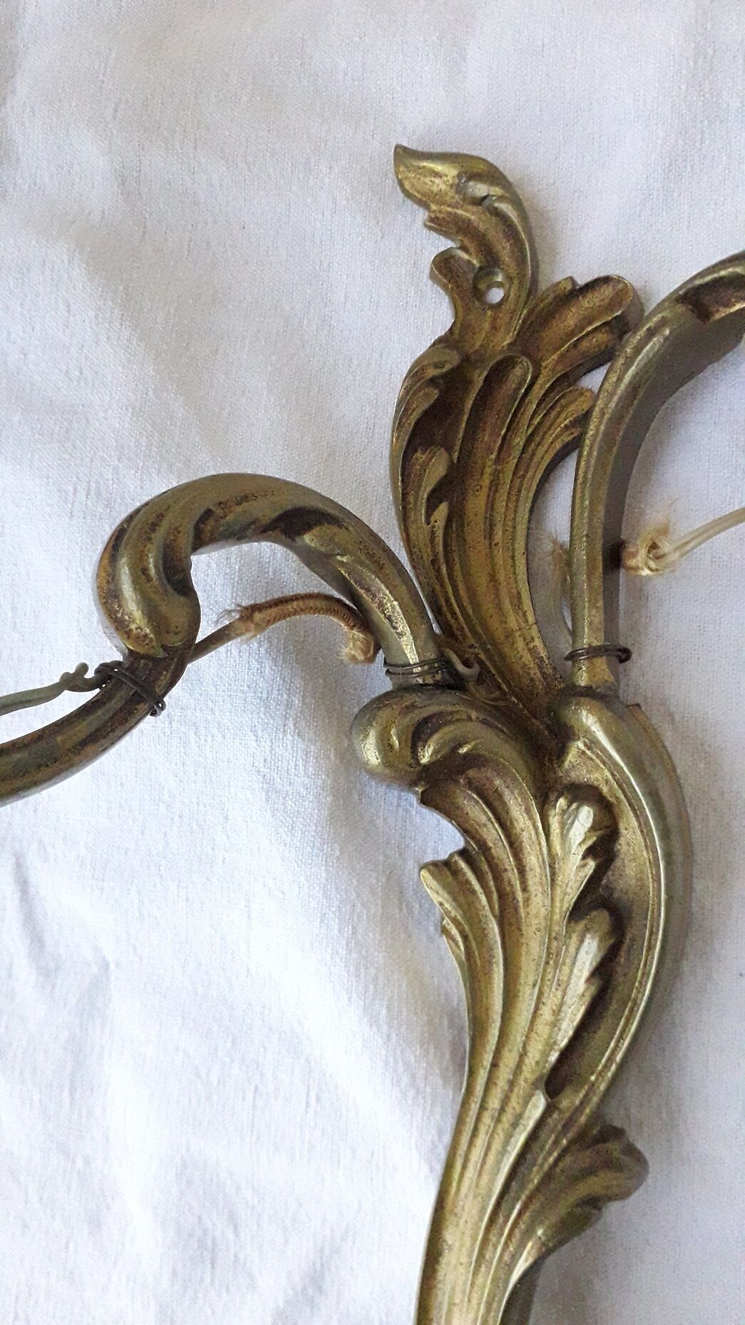 Paire d'appliques bronze