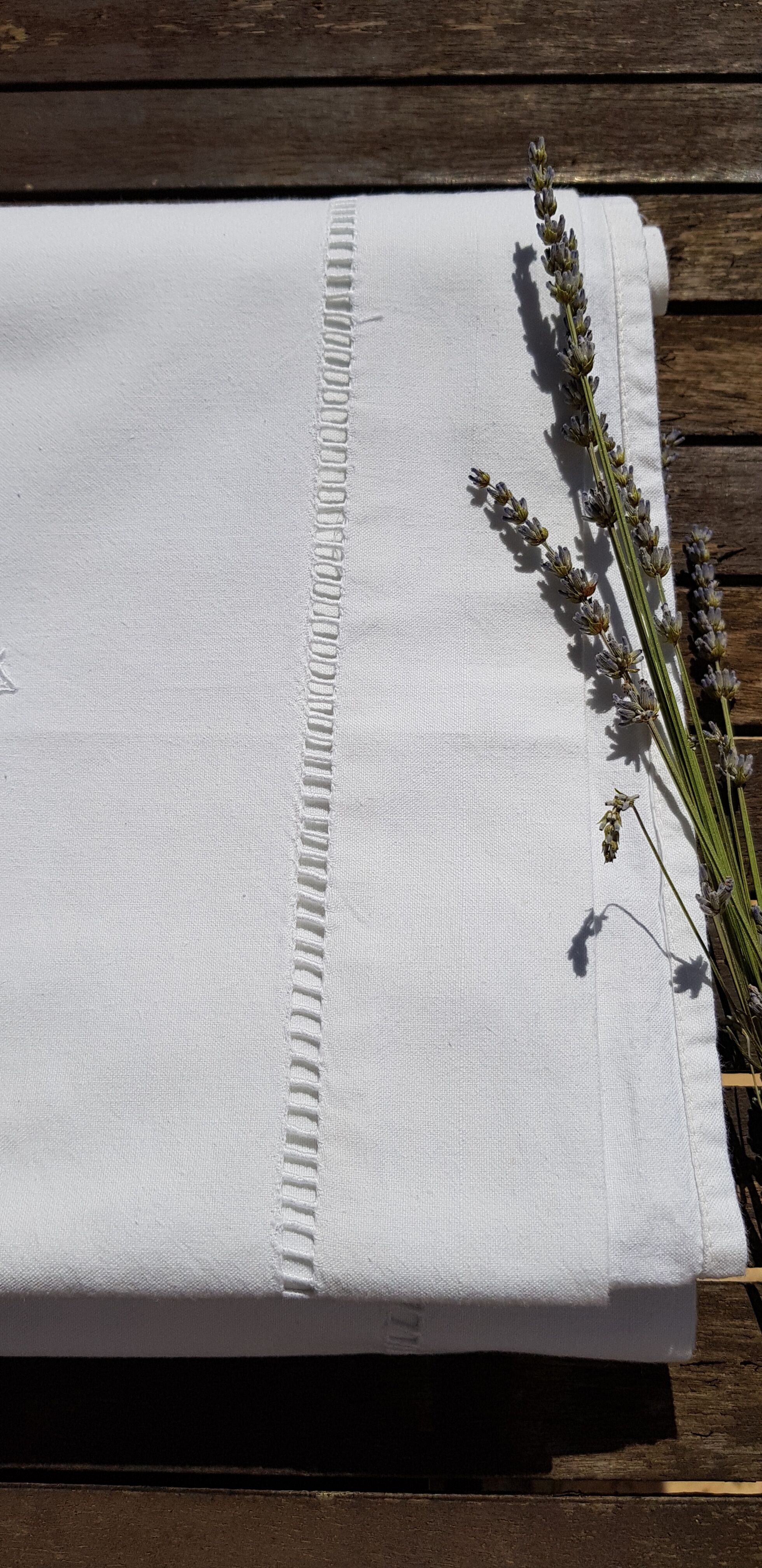 Embroidered HC monogram sheet