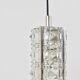 Bakalowits Vienne, jusqu'à trois lampes suspendues en cristal facetté, Autriche, années 1960