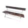 Folding garden bench in wrought iron and wood