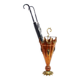 Umbrella stand in copper and brass