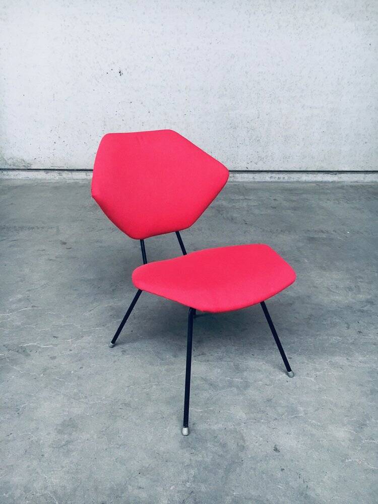 Set of Mid-Century Modern Low Side Chairs, Italy, 1950s