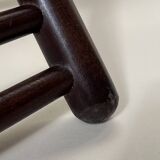 Set de quatre chaises pliantes en bois et cannage