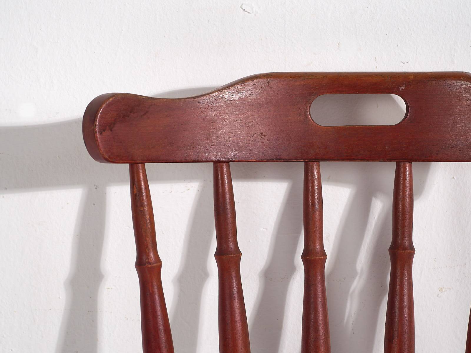 Antique red Windsor style chair (c.1920)