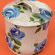 Boite ancienne lithographiée décor roses bleues années1950