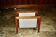 Danish teak and cotton magazine rack, 1950s