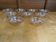 Series 9 Antique Bowls Moulded Glass Amber Iridescent Vintage #E077
