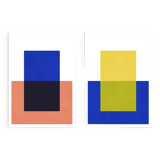 2 geometric art prints. (50x70cm)