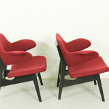 Pair of lounge armchairs by Louis van Teeffelen for Wébé – Dutch mid-century modern (1960s)