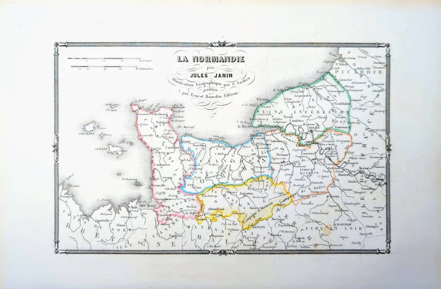 Printed in 1844, La Normandie.