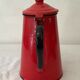 Vintage 1950 red enamelled sheet metal