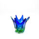 Sculptural Murano Vase – Cobalt Blue & Green - circa 1960