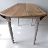 Round wooden table